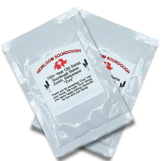 Private Collection - 2 Pack (24 grams) of our 700 year old Swiss Sourdough Starter - DRY