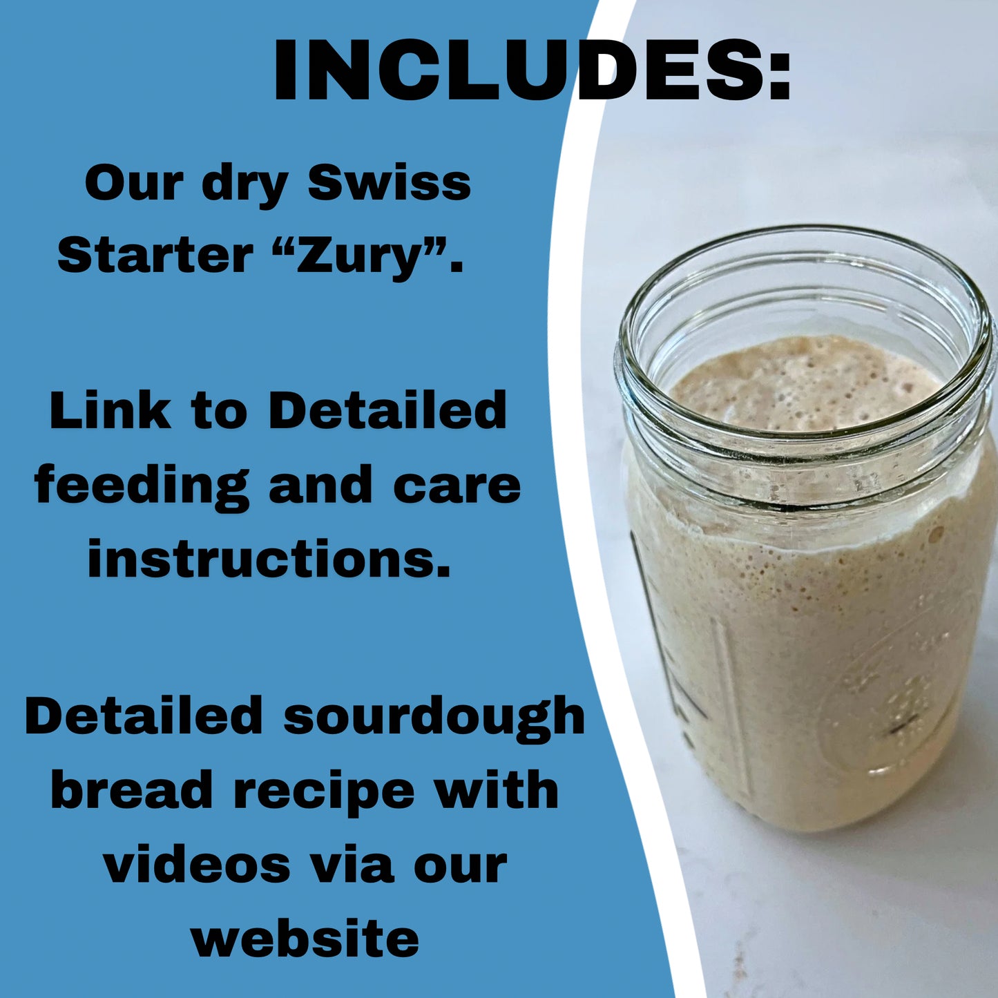Private Collection - 2 Pack (24 grams) of our 700 year old Swiss Sourdough Starter - DRY