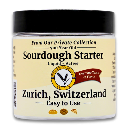 Private Collection - 1 OZ of our 700 year old Swiss Sourdough Starter -Fresh -Liquid