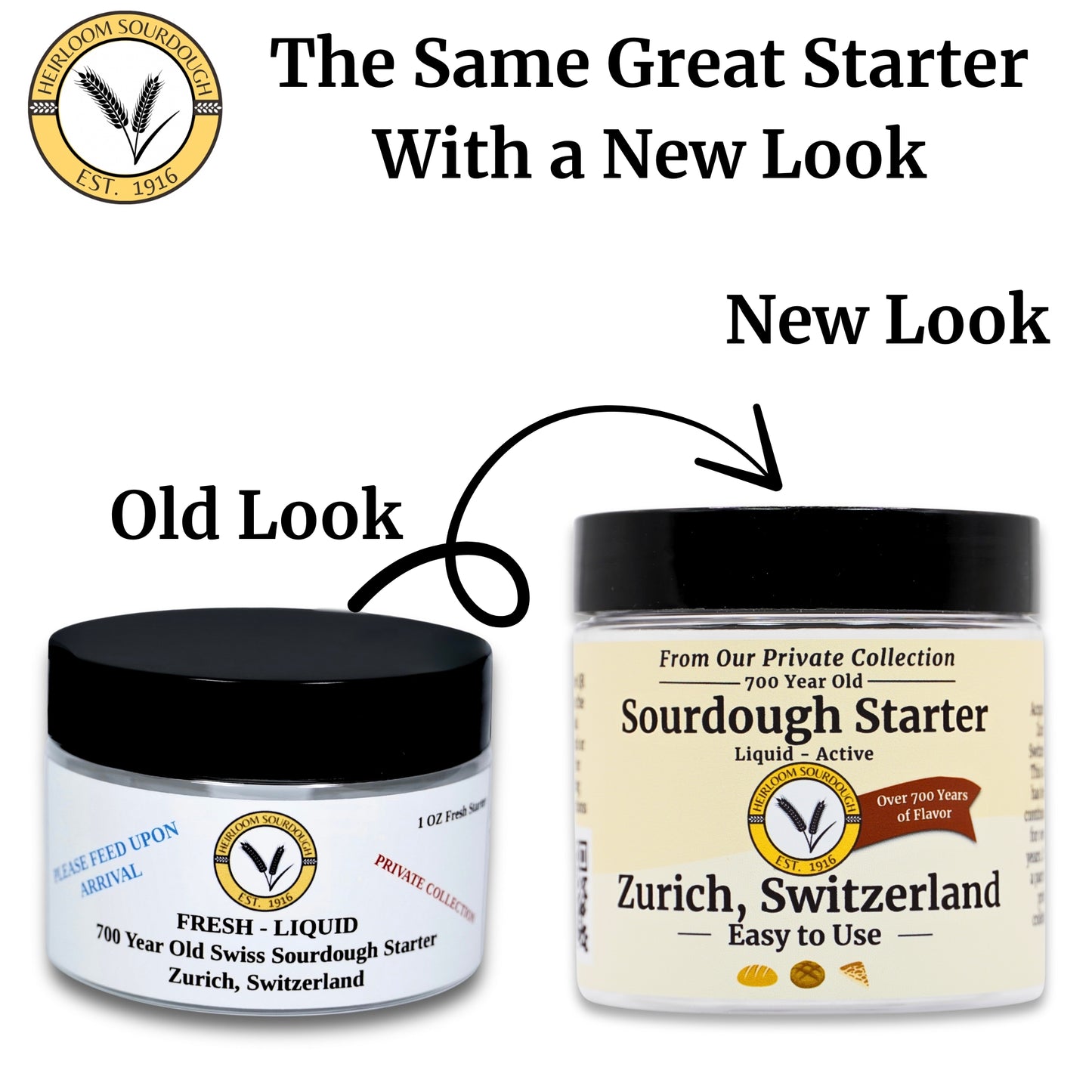 Private Collection - 1 OZ of our 700 year old Swiss Sourdough Starter -Fresh -Liquid